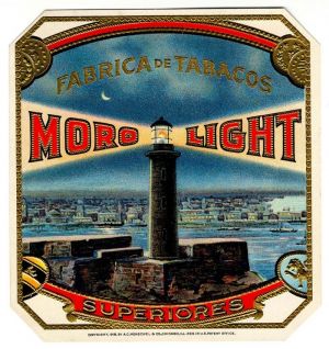 Cigar Box Label "Moro Light"