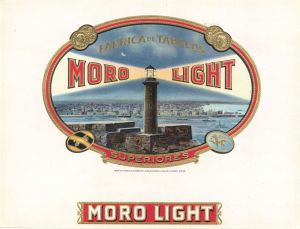 "Moro Light" - Cigar Box Label