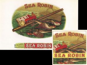  "Sea Robin"  The Pair - Cigar Box Label