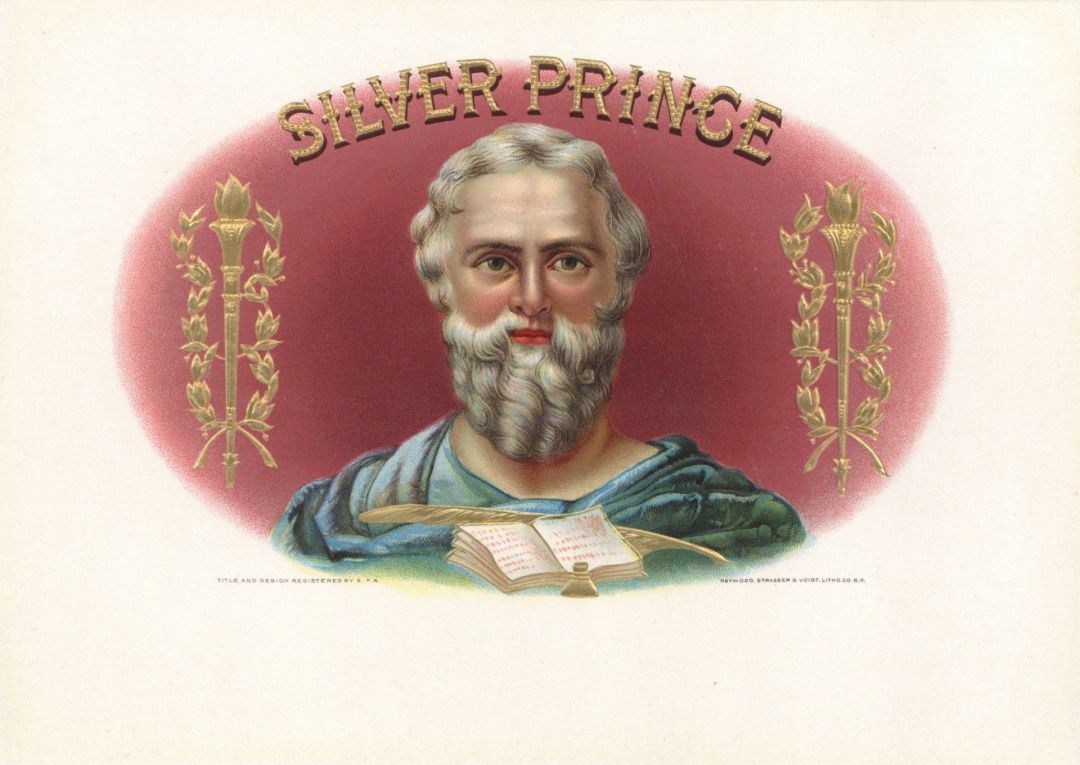 Silver Prince - Cigar Box Label - <b>Not Actual Cigars</b>