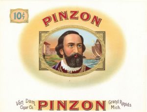 Pinzon - Cigar Box Label - <b>Not Actual Cigars</b>