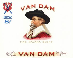 "Van Dam" - Cigar Box Label