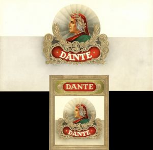 Cigar Box Label Dante - <b>Not Actual Cigars</b>