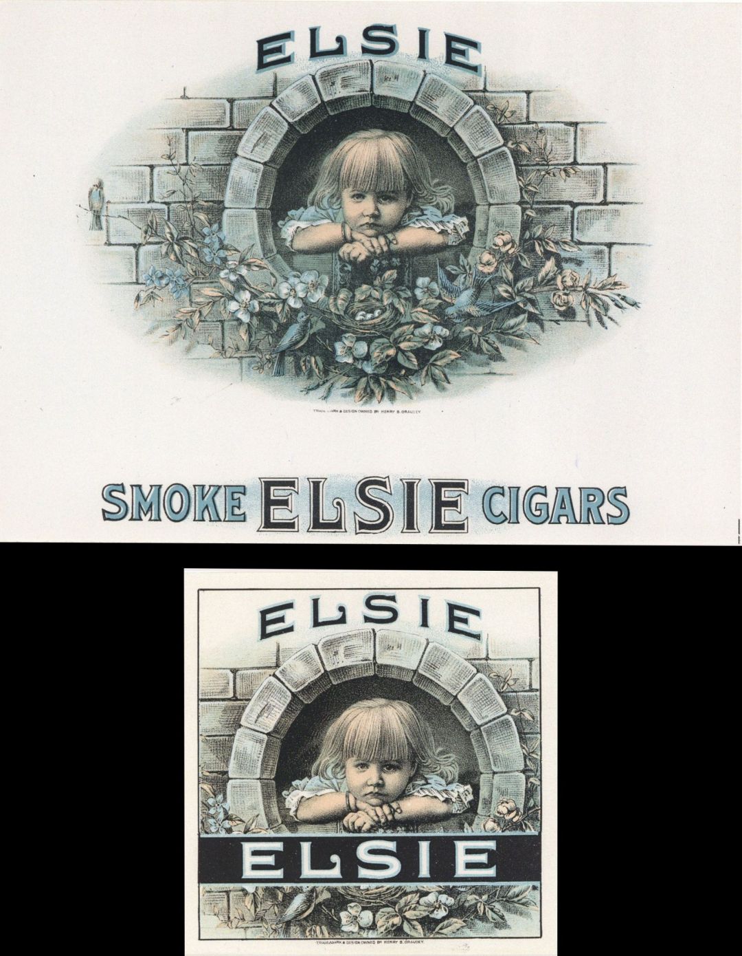 Elsie - Cigar Box Label - <b>Not Actual Cigars</b>