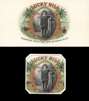Lucky Bill - Cigar Box Label