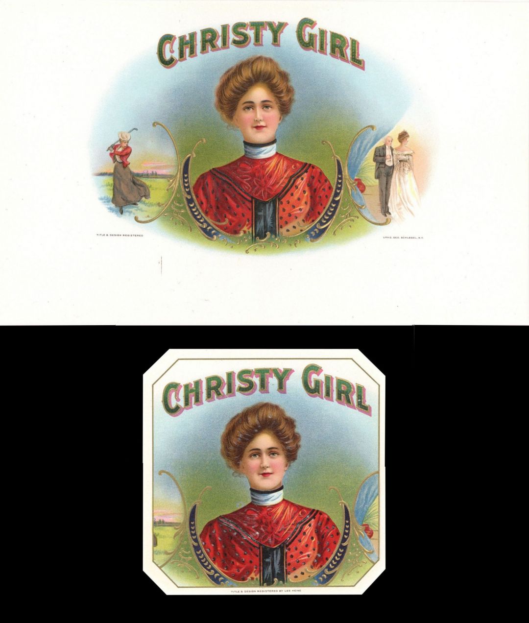 Christy Girl - Cigar Box Label - <b>Not Actual Cigars</b>