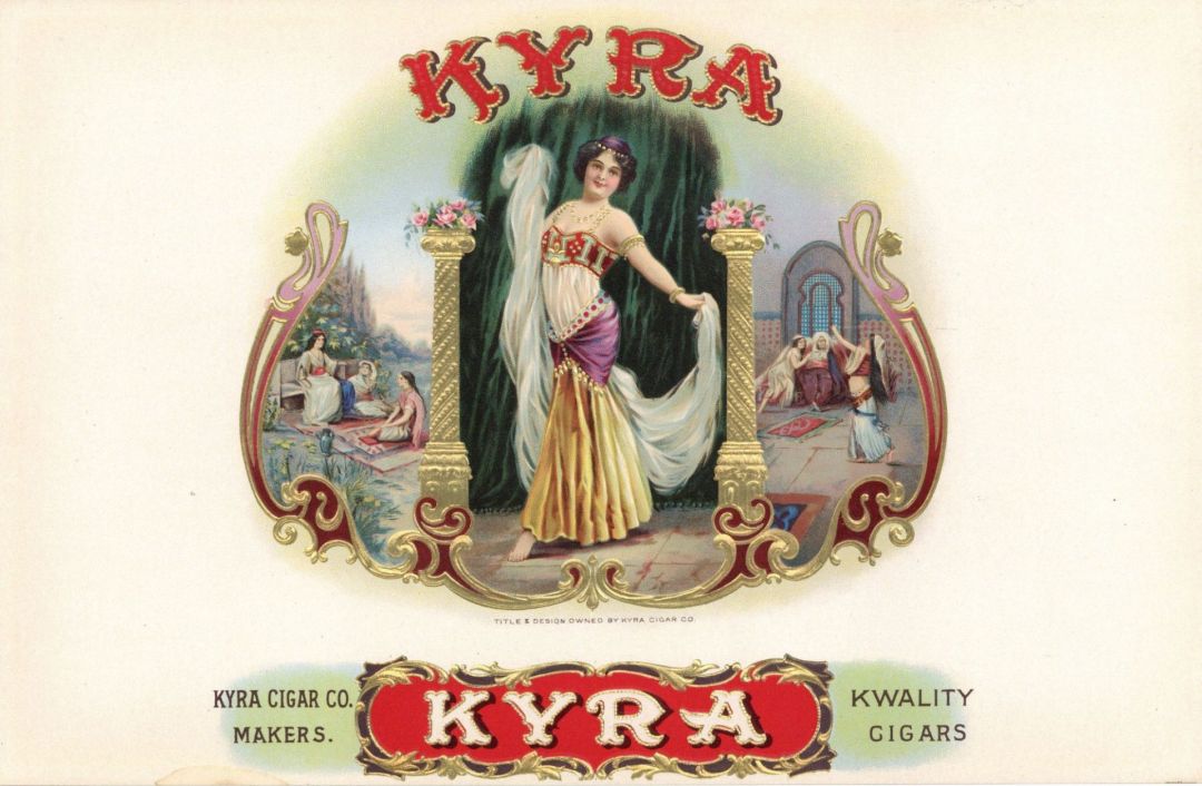 Kyra - Cigar Box Label - <b>Not Actual Cigars</b>