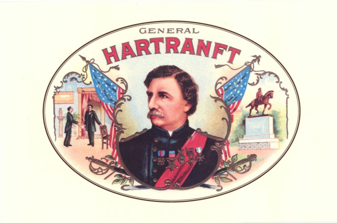 Cigar Box Labels - General Hartranft - <b>Not Actual Cigars</b>