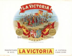 La Victoria Habana - Cigar Box Label - <b>Not Actual Cigars</b>