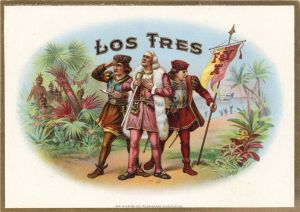 Los Tres - Cigar Box Label