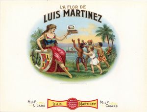 La Flor De Luis Martinez - Cigar Box Label