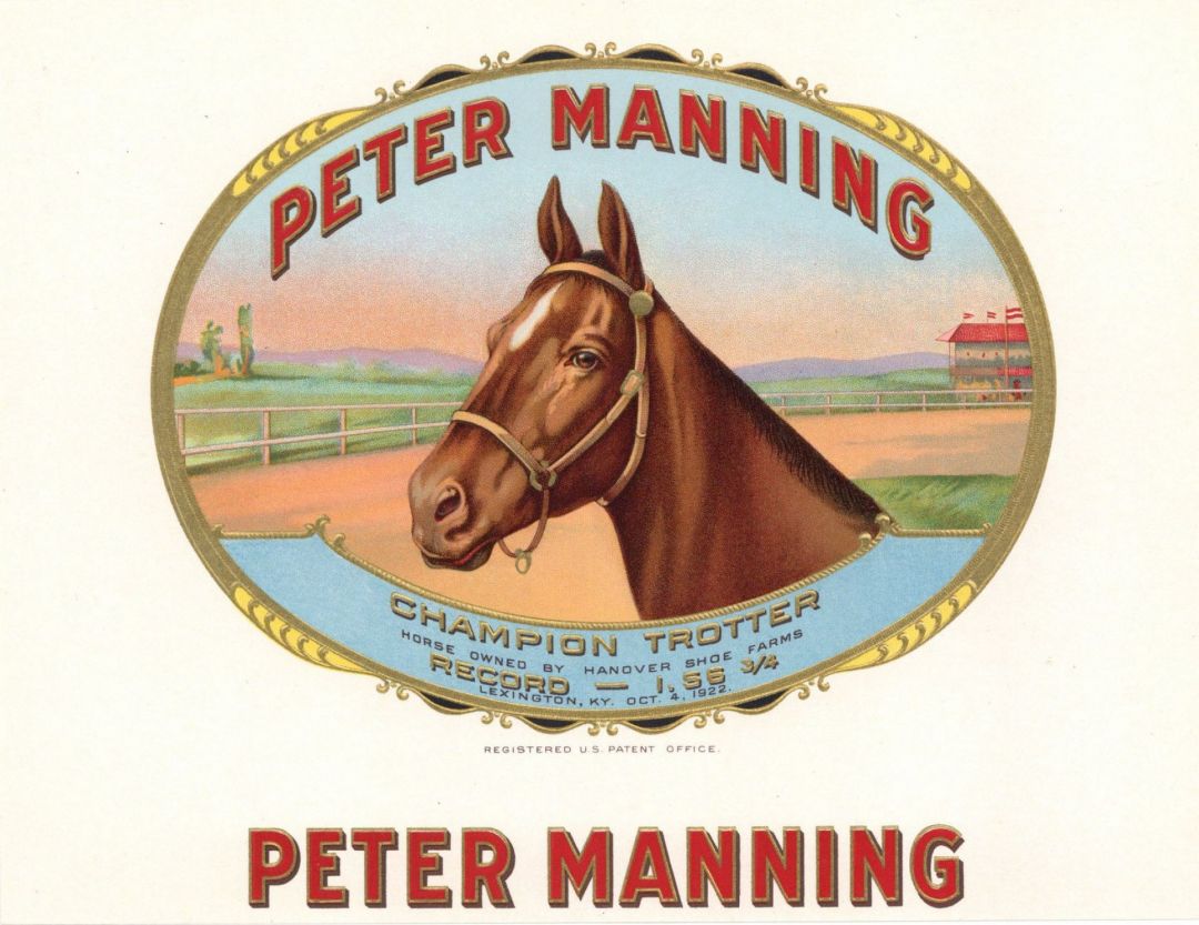 Peter Manning - Cigar Box Label