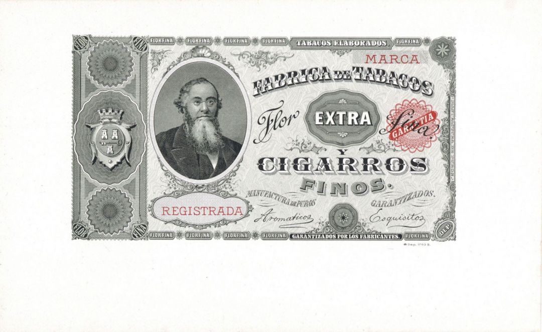 Fabrica de Tabacos - Cigar Box Label - <b>Not Actual Cigars</b>