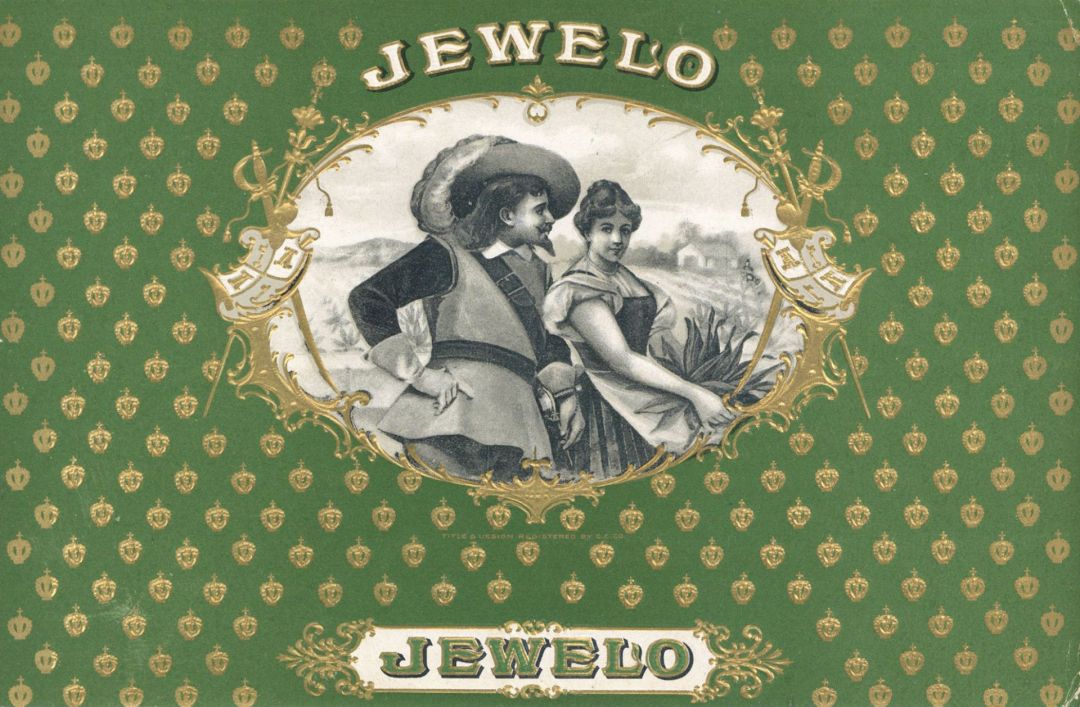 Jewelo - Cigar Box Label - <b>Not Actual Cigars</b>