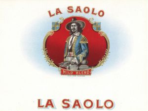La Saolo - Cigar Box Label - <b>Not Actual Cigars</b>