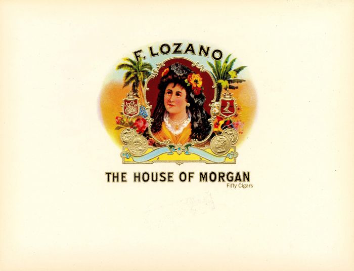 F. Lozano - Cigar Box Label