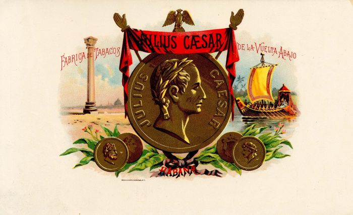 Julius Caesar - Cigar Box Label