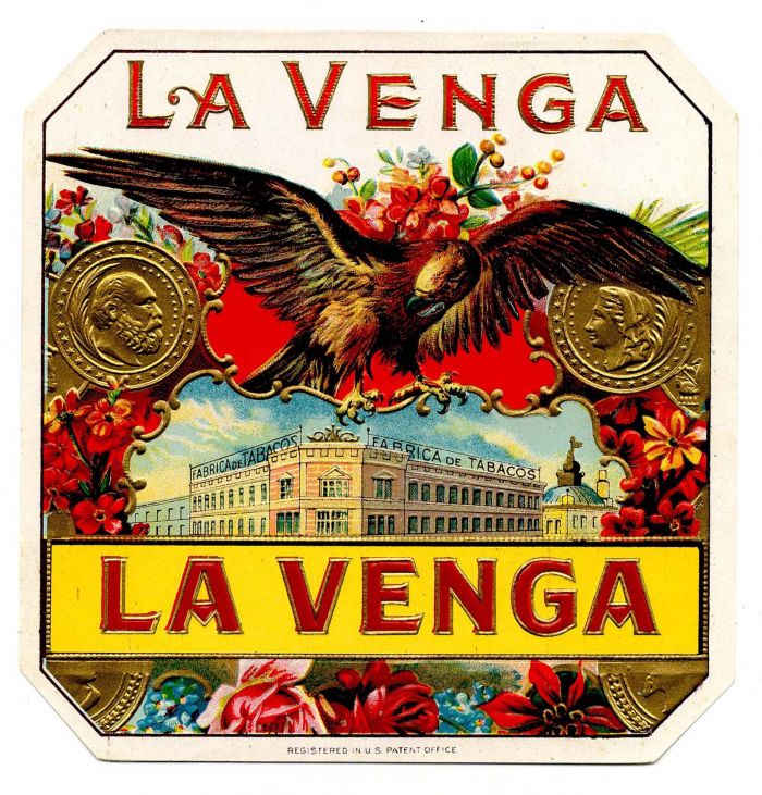 La Venga - Cigar Box Label - <b>Not Actual Cigars</b>