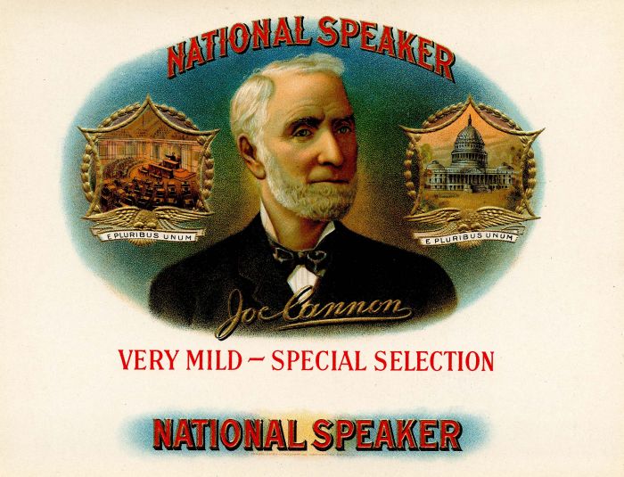 National Speaker - Cigar Box Label - <b>Not Actual Cigars</b>