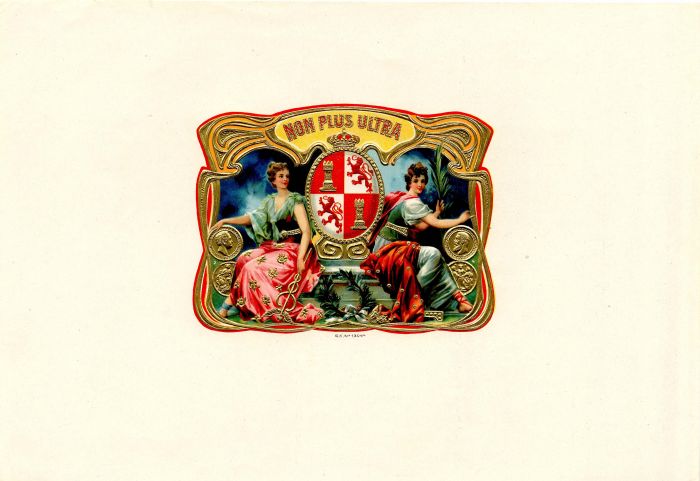 Non Plus Ultra - Cigar Box Label - <b>Not Actual Cigars</b>