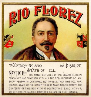 Rio Florez - Cigar Box Label