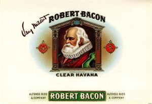 Robert Bacon - Cigar Box Label