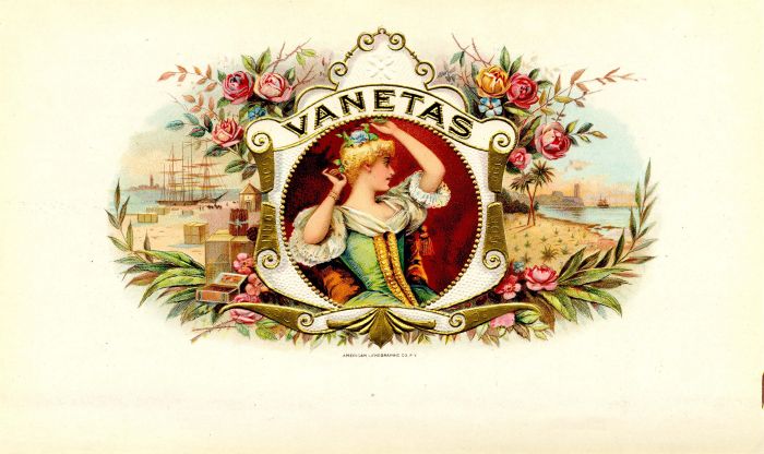 Vanetas - Cigar Box Label - <b>Not Actual Cigars</b>