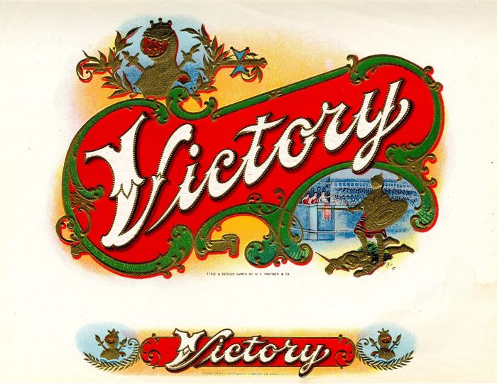 Victory - Cigar Box Label - <b>Not Actual Cigars</b>