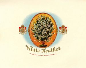 White Heather - Cigar Box Label