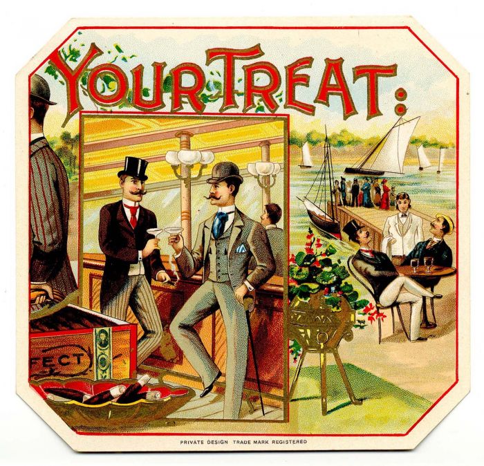 Your Treat - Cigar Box Label - <b>Not Actual Cigars</b>