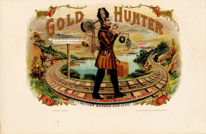 Gold Hunter - Cigar Box Label