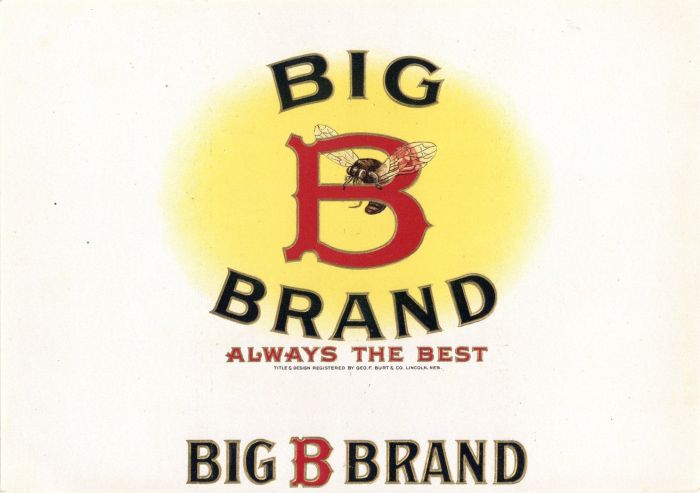 Big B Brand - Cigar Box Label