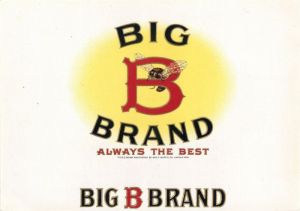 Big B Brand - Cigar Box Label - <b>Not Actual Cigars</b>