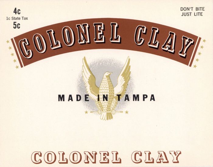 Colonel Clay - Cigar Box Label