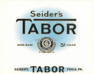 Seider's Tabor - Cigar Box Label