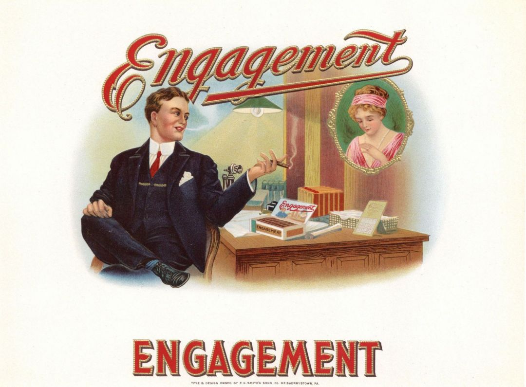 Engagement  - Cigar Box Label