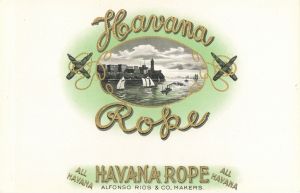 Havana Rope  - Cigar Box Label