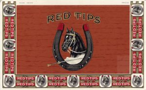 Red Tips - Cigar Box Label