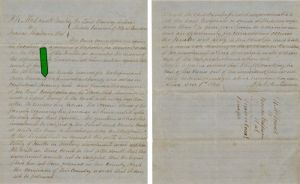 Letter Regarding Confederate States