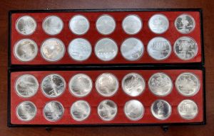 Silver Complete 28-Coin 1976 Montreal Summer Olympics Sterling Silver Set - Numismatic Set of Silver Coins
