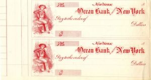 Ocean Bank of the City of New York - Check