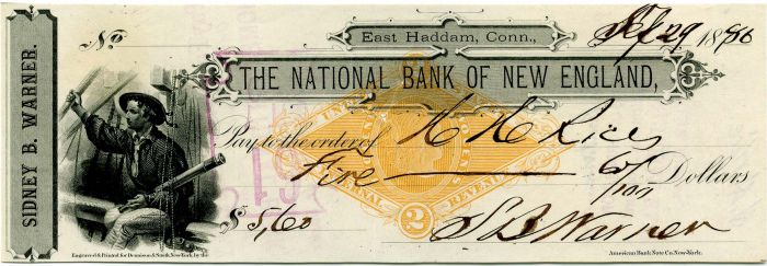 Check from 1886