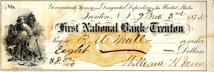 First National Bank of Trenton -  Check
