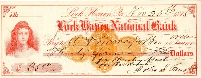Lock Haven National Bank - Check
