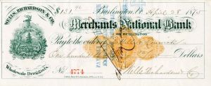 Merchants National Bank of Burlington - Check