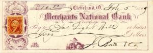 Merchants National Bank of Cleveland - Check