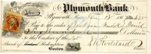 Plymouth Bank -  Check