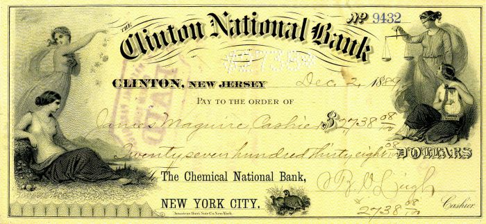 Clinton National Bank - Check