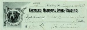 Farmers National Bank of Reading - Check