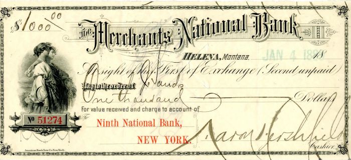 Merchants National Bank - Check